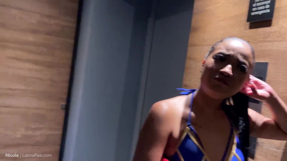 Nicole - Swim & Bareback for Hairless Latina 4K new 2022  *