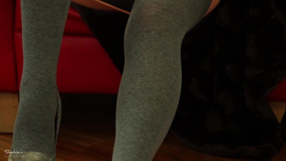 online xxx video 40 gay dress shoe fetish Sophia’s Sexylegwear – Grey tights – Femdom, POV, femdom on femdom porn
