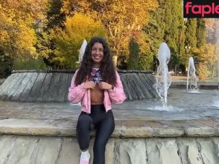 [GetFreeDays.com] Katty shows her tits in a public park. Public flashing Porn Leak May 2023-6