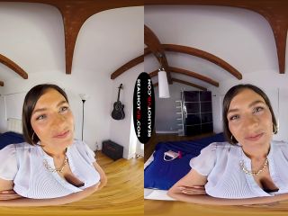 RealHotVR  Fucking & Sucking My Big Tit Step Mom Krissy Lynn Behind Dad-0