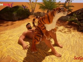 [GetFreeDays.com] Tiger girl Karra fucks a big cock in Wild Life furry sex Sex Stream January 2023-4