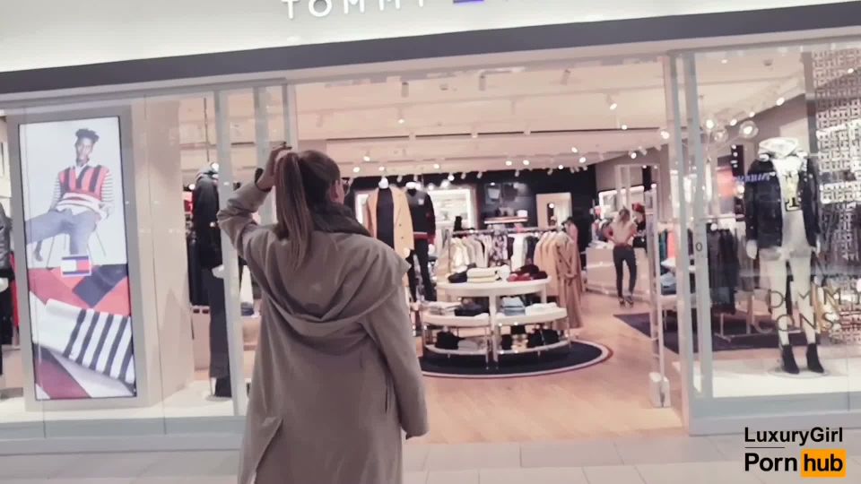 Public Blowjob In A Clothing Store. With Glasses Swallows Cum. 1080p