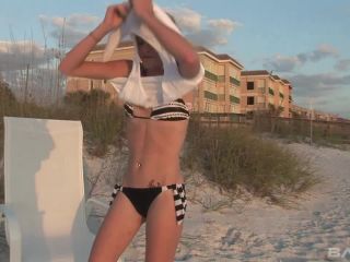 free porn clip 2 gay foot fetish porn Blonde amateur college party chick flashes tits and shaved gash on beach, 18and teen on feet porn-5