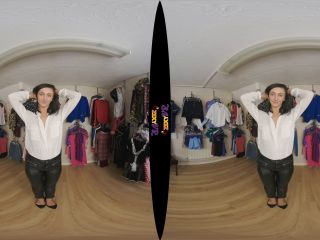 Sexy Brunette Tries On All Her Wardrobe In Virtual Reality-0