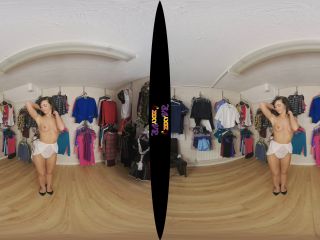 Sexy Brunette Tries On All Her Wardrobe In Virtual Reality-4