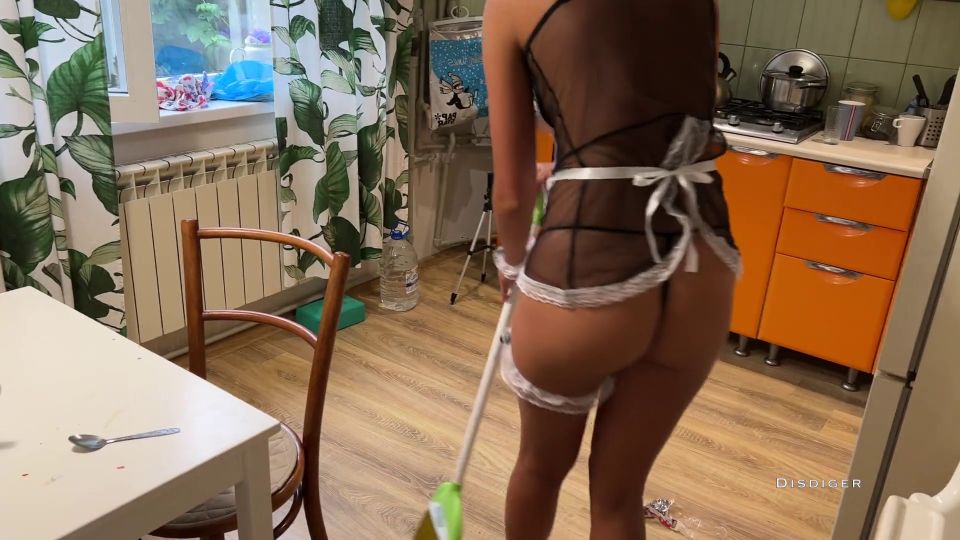 The Owner Fucked The Maid In The Ass For Poor Cleaning 1080p