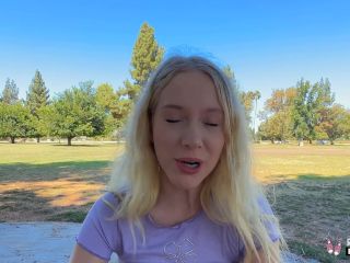 Real Teens  Blonde Teen Kallie Taylor Flashing And Sucking In Public Fo-0