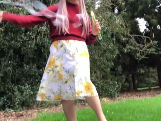 free porn clip 45 Ropebaby – Public Lesbians Flashing Cum | blowing bubbles | public -4