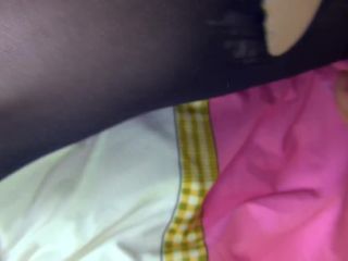 xxx video 7 SEXUALLY TORN TIGHTS FUCK TOY AND GETS BIG LOAD CUM ON LEGS on webcam self foot fetish-1