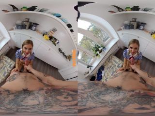 perVRt: Oxana Chic - Scoops Ahoy! A Stranger Things Cosplay , bbw big tits blowjob on blonde -9