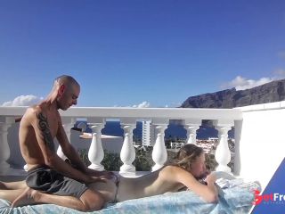 [GetFreeDays.com] A massage turns into outdoor balcony fuck beside beautiful mountains Sex Leak April 2023-3