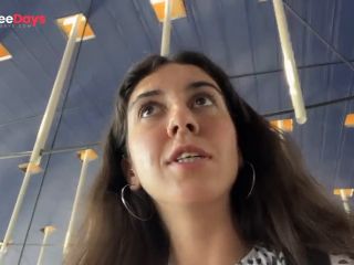 [GetFreeDays.com] Crazy CUMWALK in Big AIRPORT Full of People Risky Public Blowjob Adult Video December 2022-9