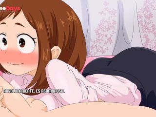 [GetFreeDays.com] Receiving a Blowjob from the Beautiful Ochaco Uraraka - RE Hero Academy Porn Film October 2022-4