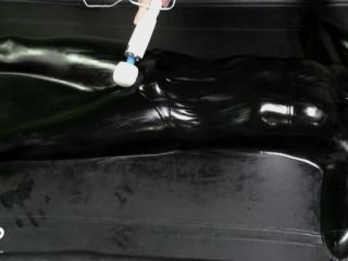 Miss Perversion Gets Teased in a Latex Vacbed-7