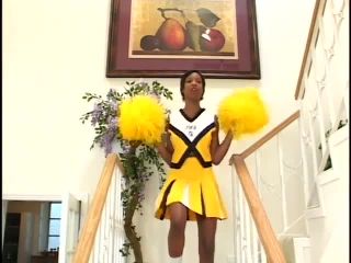 Horny black cheerleader taking white cock-0