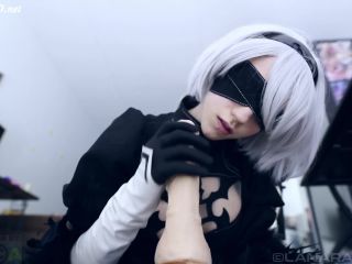 xxx clip 4 NieR Automata: 2B POV Footjob – Lana Rain, best foot fetish sites on feet porn -0