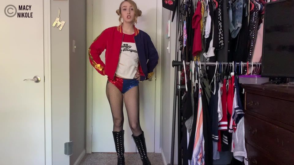 free adult clip 14 fetish examples Macy Nikole - Harley Quinn Humiliates You, financial domination on masturbation porn