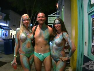 Fantasy Fest Live 2018 Week Street Festival Girls Flashing Boobs Pussy And Body Paint Tattoo!-1